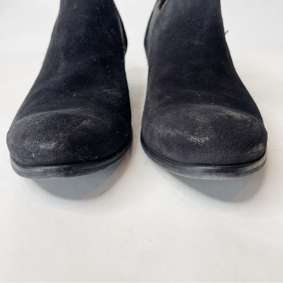 Paul Green Faith Black Suede Low Heel Western Bootie Size 8.5 - Picture 6 of 13